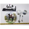 Image 2 : RCMP related, car, cream and sugar, small plate, spoon (6 pieces)