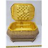 Image 1 : Large sewing basket, marked “Foreign”