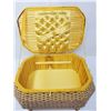 Image 2 : Large sewing basket, marked “Foreign”