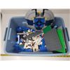 Image 2 : Mixed Lego in small Rubbermaid tub, 13” x 7”