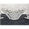Image 3 : Crystal candlesticks and cut crystal bowl