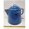 Image 1 : Blue enamel gallon-size coffee pot