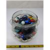 Image 2 : Kraft jar of assorted marbles