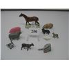 Image 1 : VINTAGE LOT of 10 METAL ANIMALS