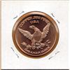 Image 2 : 1 OUNCE .999 COPPER - TRUMP CHICKEN - 1 OZ COPPER COIN