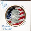 Image 1 : DONALD J. TRUMP PRESIDNTIAL MEDALLION - COLOURIZED (Silver Colour)