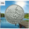 Image 1 : 2014 CANADIAN $20 SILVER COIN - .9999 PURE SILVER - SUMMER TIME