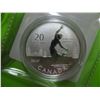 Image 2 : 2014 CANADIAN $20 SILVER COIN - .9999 PURE SILVER - SUMMER TIME