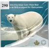 Image 1 : 2015 CANADIAN $50 SILVER COIN - .9999 PURE SILVER - POLAR BEAR
