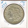 Image 1 : 1921 D  UNITED STATES MORGAN SILVER DOLLAR