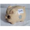 Image 1 : Credit Union 1980's giveaway piggy bank.