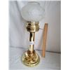 Image 1 : Gold lamp with fancy globe.