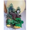Image 2 : Very nice John Deere tractor in farm yard corded lamp.