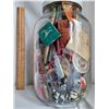 Image 3 : Extra large jar of various items.