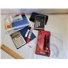 Image 1 : 2 early calculators, drafting and dry erase set.