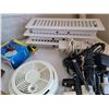 Image 2 : Box of useful home items. Floor vents, smoke alarm, outdoor timer etc.