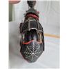 Image 5 : Very nice metal, spider web painted chopper. Front wheel turns.