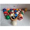 Image 1 : Full rack of pool balls, plus 11 extra balls.