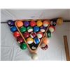 Image 2 : Full rack of pool balls, plus 11 extra balls.