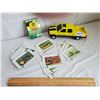 Image 1 : John Deere truck and set of John Deere playing cards.