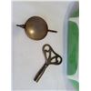 Image 2 : 8 day wind up clock with pendulum and winding key.