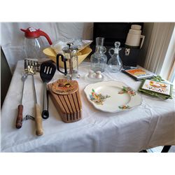 Box of Kitchenware. Old and new