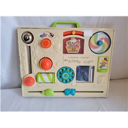 Vintage 1973 Fisher Price baby activity centre.