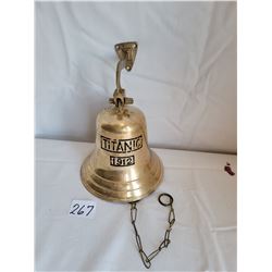 Brass Replica Titanic 1912 Wall mounted ships bell