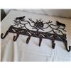 Image 2 : Heavy coated, welded metal wall hooks decor.