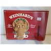 Image 1 : Weinhard's Boarshead Beer Advertising sign. Rubber boar's head.