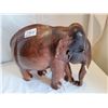 Image 1 : Large & heavy hand carved Rosewood Elephant.