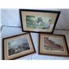 Image 1 : 3 framed vintage prints