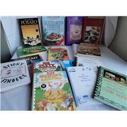 Large lot of Cook books