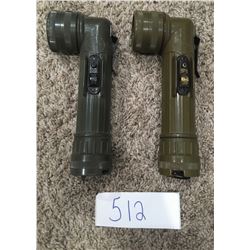 2 Canadian Military flashlights (no batteries)
