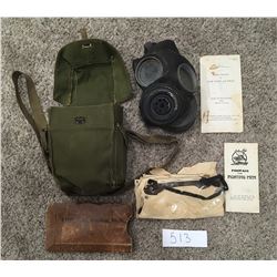 British WW2 Gas Mask (1942-1943) Includes Instructions