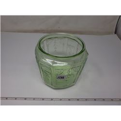 Green depression biscuit barrel