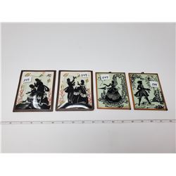 2 pair silhouette pictures