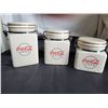 Image 1 : Coca-Cola cafe canisters. Set of 3 sizes.