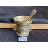 Image 1 : Brass medical pestle.