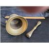 Image 2 : Brass medical pestle.
