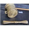 Image 3 : Brass medical pestle.