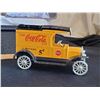 Image 2 : Coca-Cola collector lot. Tray, Reproduction sign, 1913 model T Ford bank & Majorette Van.