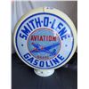 Image 1 : Smith-o-lene Aviation double sided reproduction gas globe.