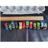 Image 5 : Egg carton of 12 mini Thomas the train characters.
