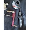 Image 3 : Wine lovers tools consisting of 2 new winged corkscrews, wire aerator, Ernest & Julio Gallo tool and