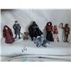 Image 2 : Star Wars action figures, some missing limbs, numerous character erasers and tiny toys.