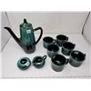 Image 1 : Blue Mountain Pottery coffee pot & 6 cups & cream/sugar