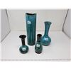 Image 1 : 4 Blue Mountain vases