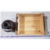 Image 1 : Crock Jug (Broken Handle) and Wooden Box