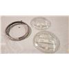 Image 1 : Glass headlight lenses and ring (Unknown Model) 9.5" dia